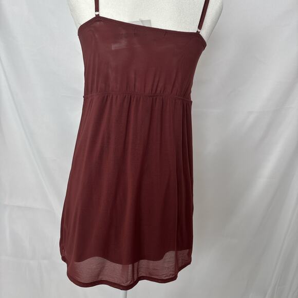 Urban Outfitters Brown Mesh Overlay Bustier Mini Dress - Picture 4 of 7